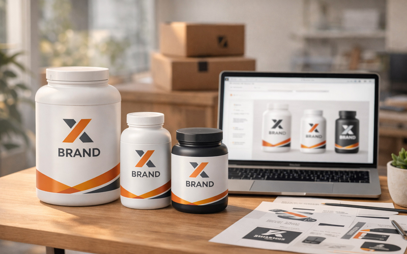 Supplement-Startup mit White-Label Produkten